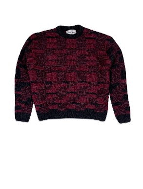 Karim Maher Oversize Contrast Crew Knit